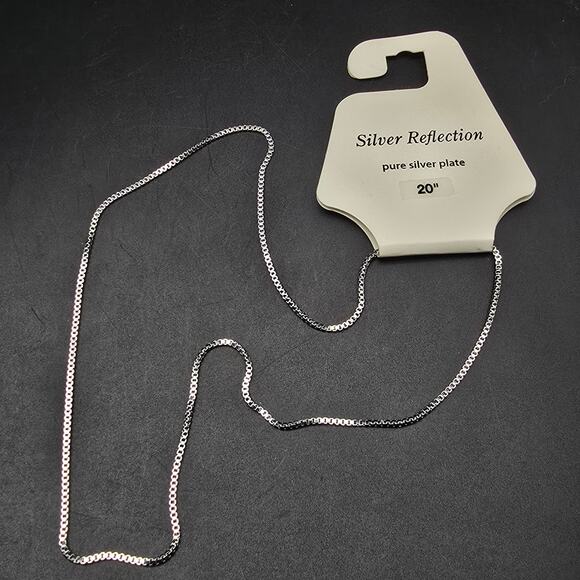 Silver Reflections Jewelry - Silver Reflections Silver Plated Chain Necklace 20 Inch NWT